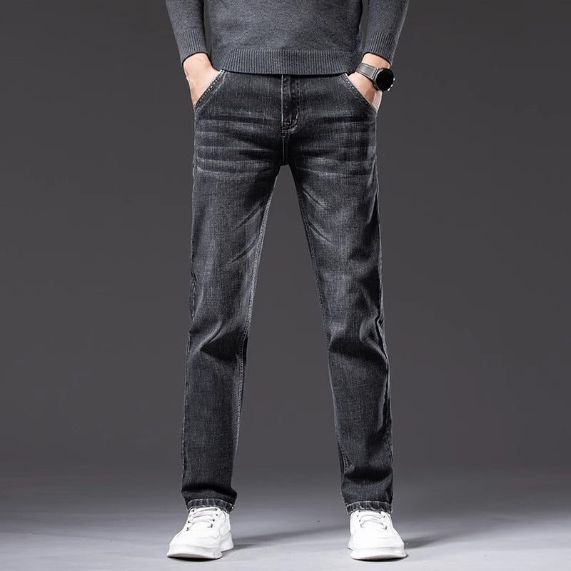 Herren bequeme Slim-Fit Jeans mit modischem Design und robustem Material Aliams