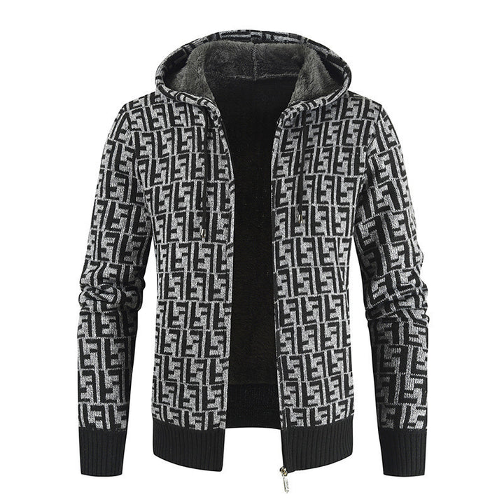 Herren Warm gefütterte Kapuzenjacke Aliams