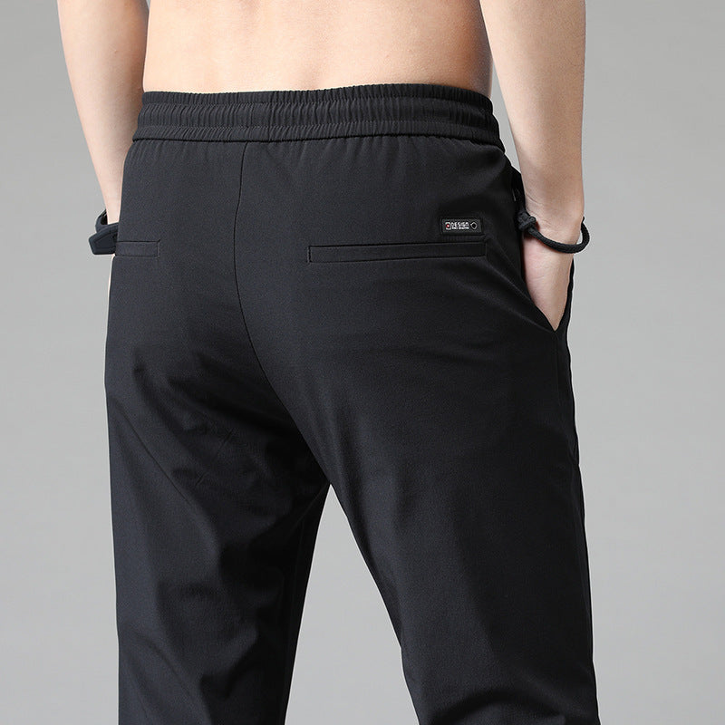 Herren sportliche Sweatpants mit verstellbarem Kordelzug und seitlichen Reißverschlusstaschen Aliams