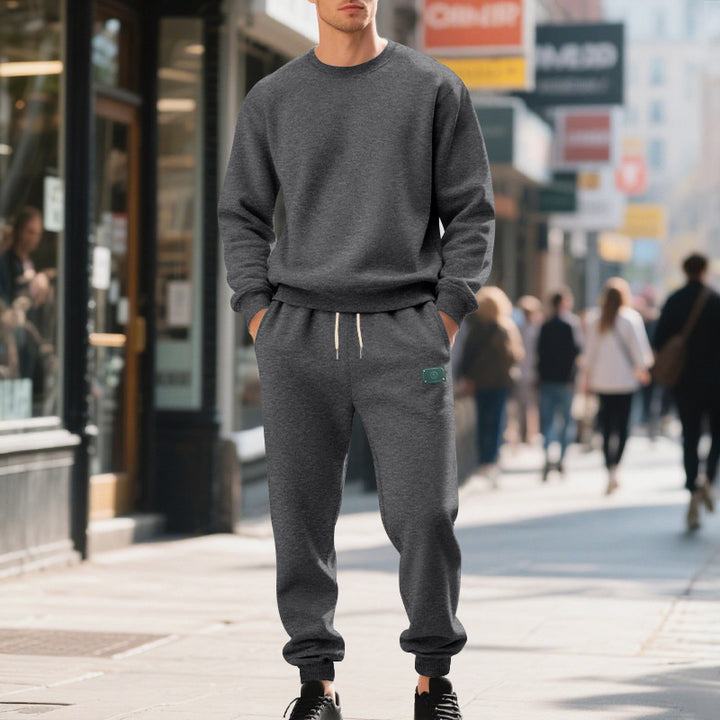 Herren bequemer Sweatanzug mit elastischem Bund und praktischen Taschen Aliams