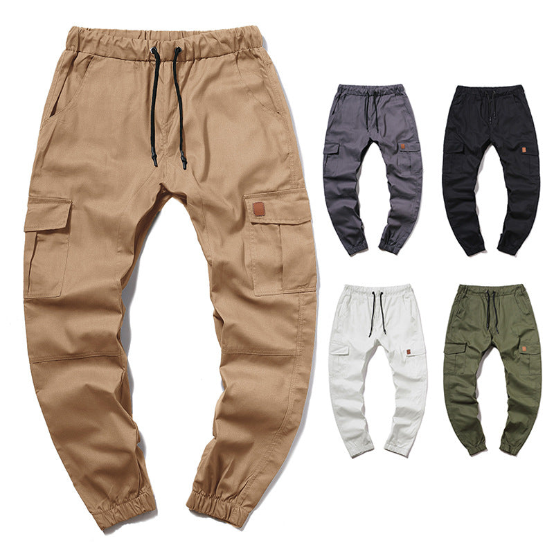 Herren Cargo-Hose im modernen Design mit mehreren Taschen und elastischem Bund Aliams