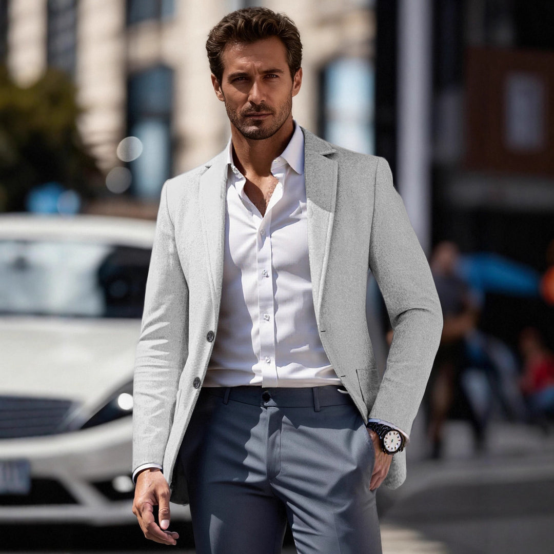 Herren eleganter Business-Anzugblazer mit schmaler Passform Aliams