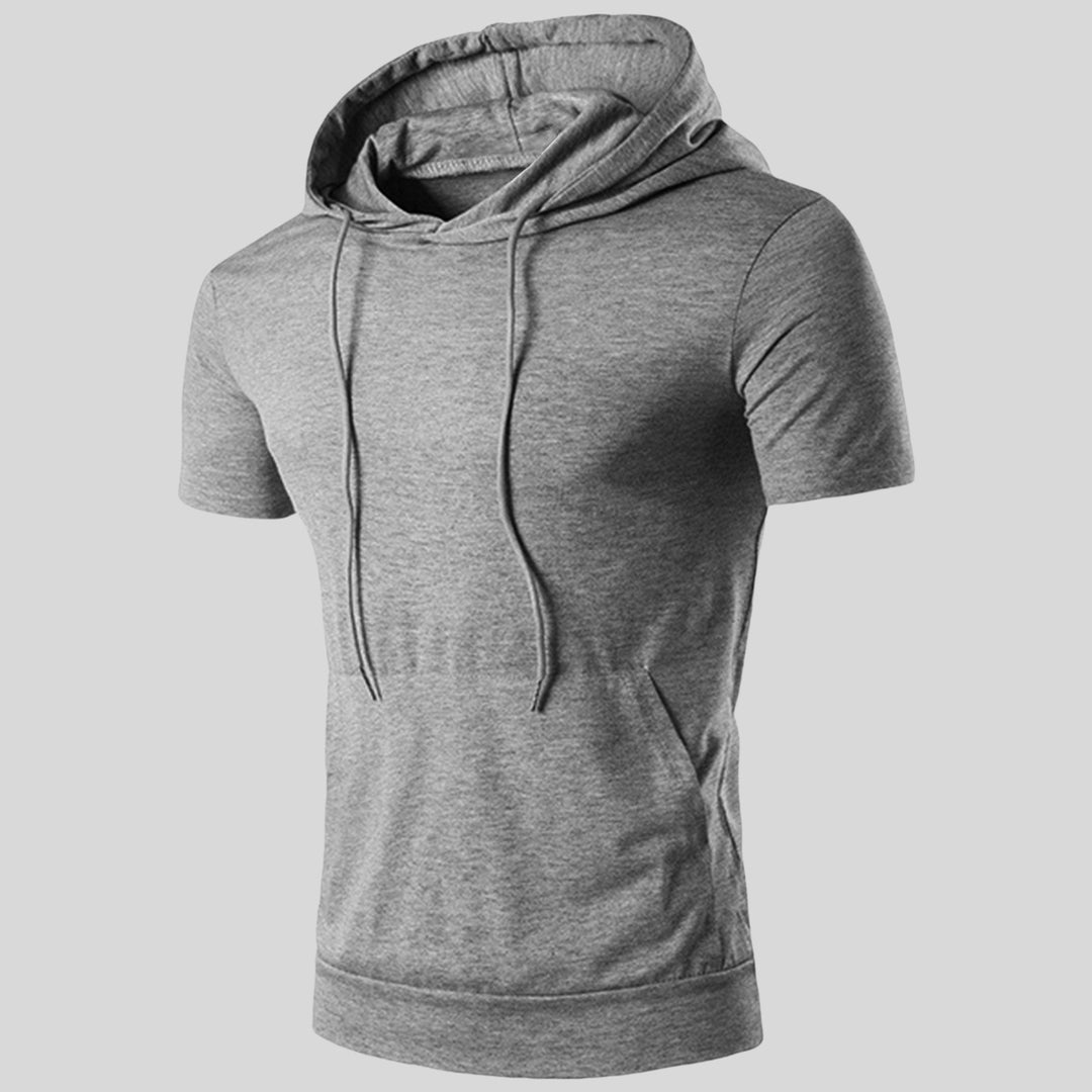 Herren Kurzarm Kapuzenoberteil Aliams
