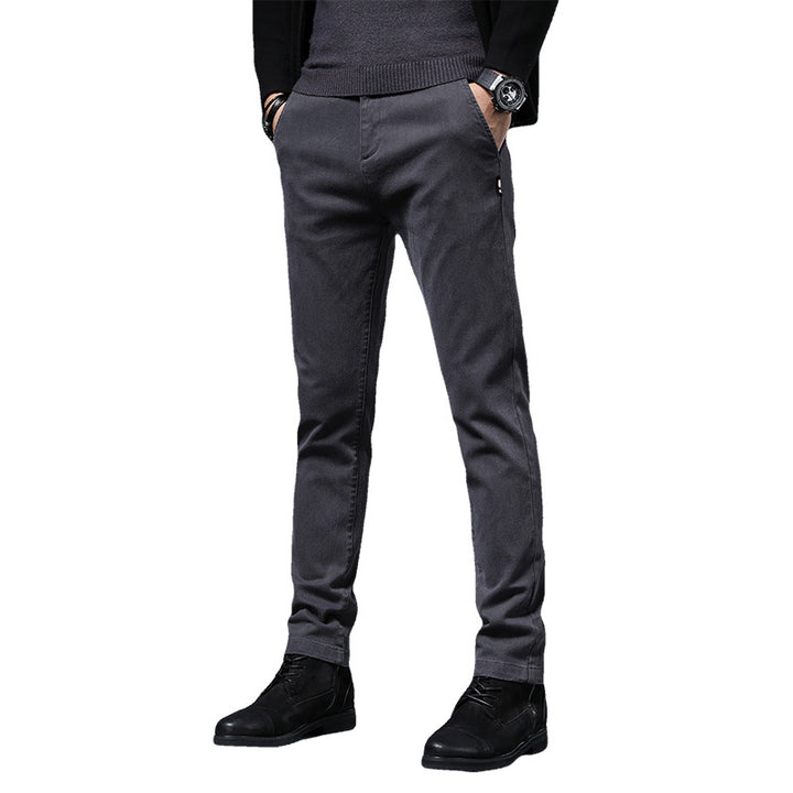 Herren elegante und schlanke Chinohose Aliams