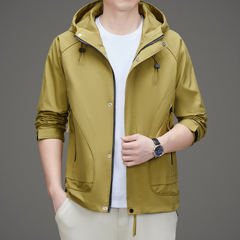 Herren Sportliche Übergangsjacke mit praktischem Kapuzendesign Aliams