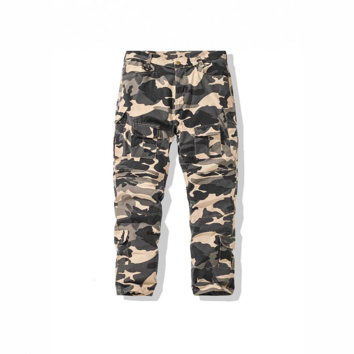 Herren Cargohose im Camouflage-Design mit vielseitigen Taschen Aliams