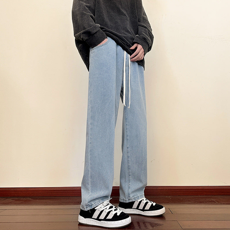 Herren weite Cargo-Jeans mit elastischem Bund und praktischen Taschen Aliams