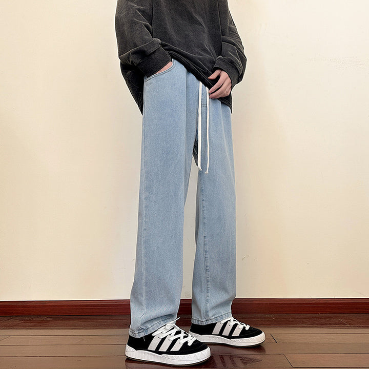 Herren weite Cargo-Jeans mit elastischem Bund und praktischen Taschen Aliams