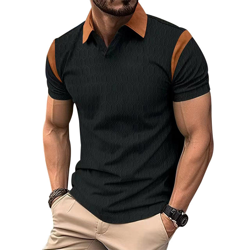 Herren Kurzarm Poloshirt mit strukturiertem Kragen und sportlichem Design Aliams