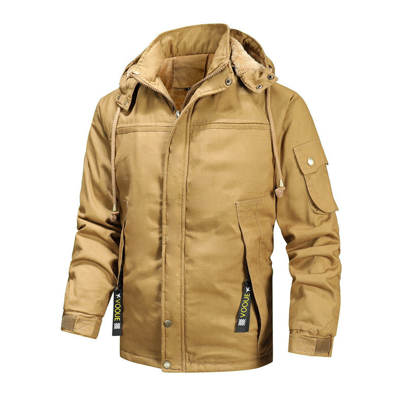 Herren Winterjacke mit abnehmbarer Kapuze Aliams