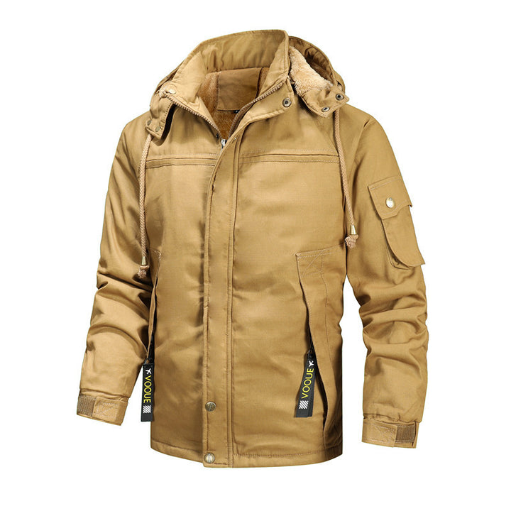 Herren Winterjacke mit abnehmbarer Kapuze Aliams