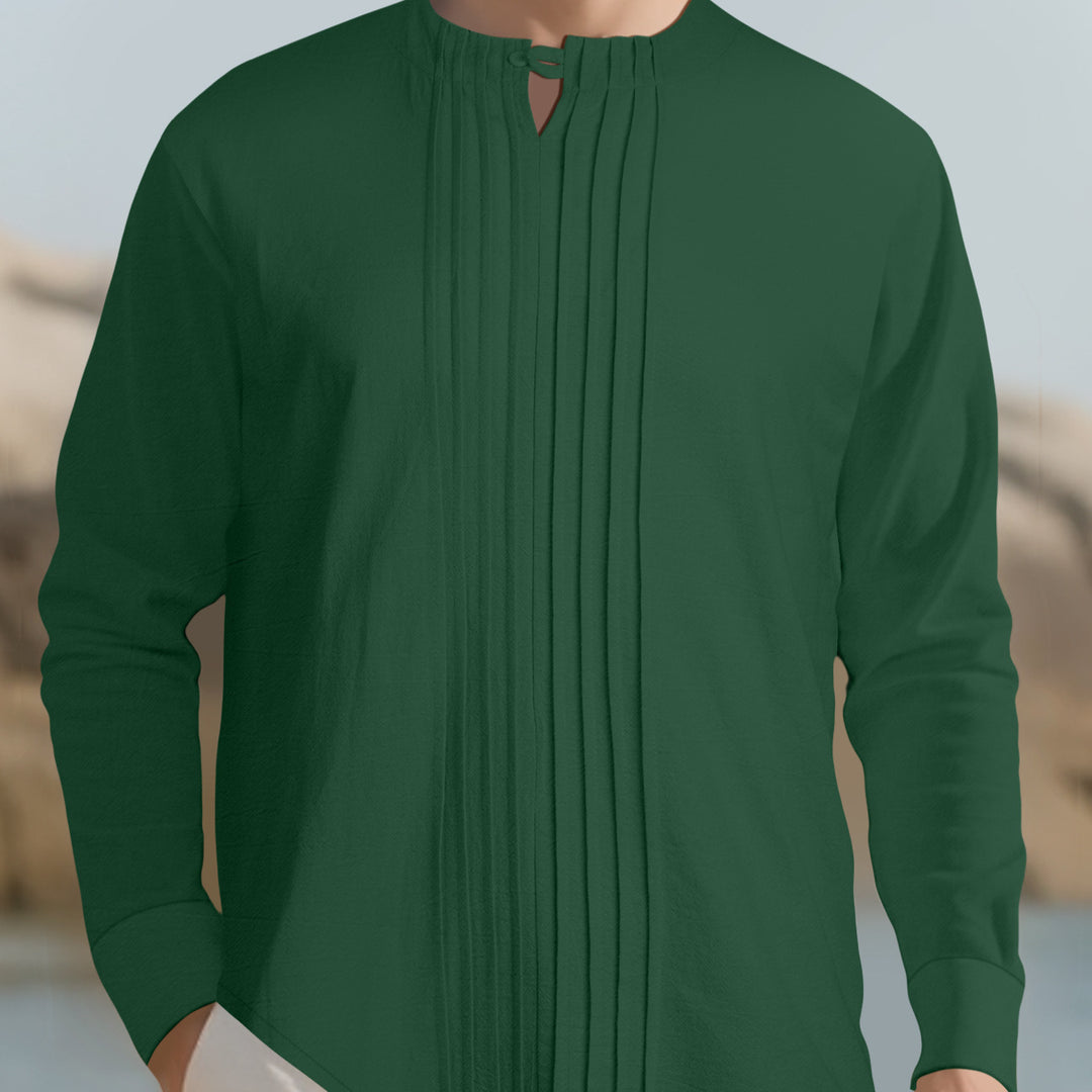 Herren Elegantes Langarmhemd mit strukturiertem Design Aliams