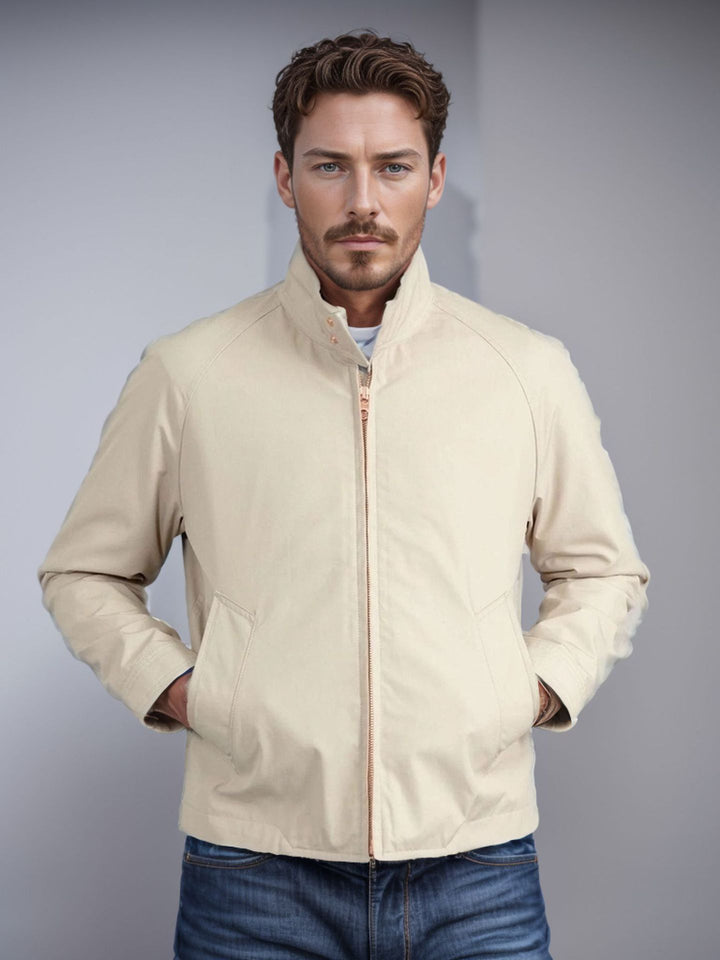 Herren sportliche Utility-Jacke mit wärmendem Innenfutter und stylischem Kragen Aliams