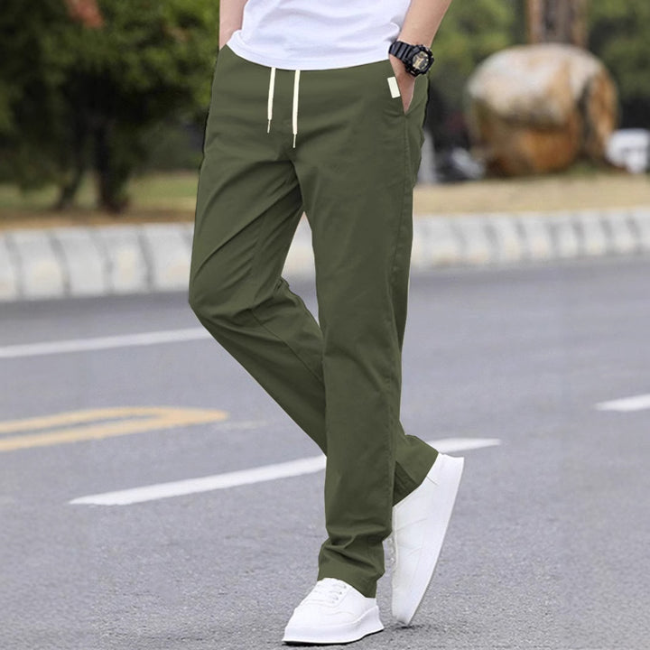 Herren Freizeit-Hose mit verstellbarem Bund und atmungsaktivem Material Aliams