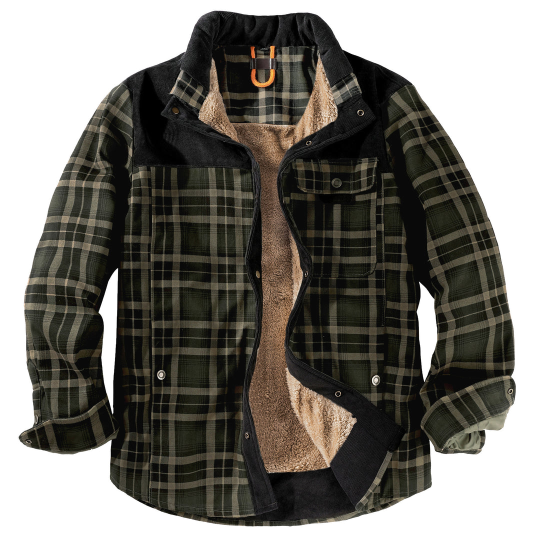 Herren Flanelljacke mit kuscheligem Innenfutter Aliams