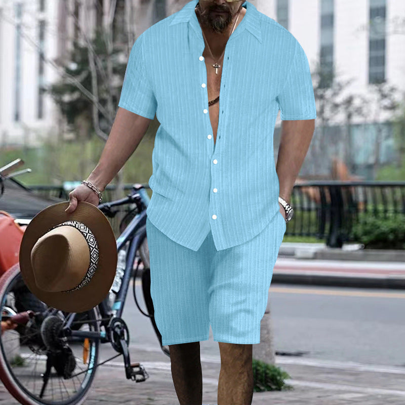 Herren Freizeitanzug im modernen Streifenlook Aliams