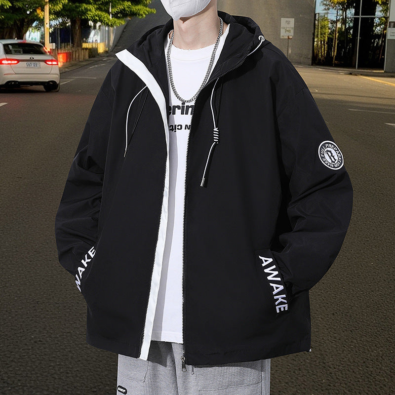 Unisex Freizeitjacke mit wasserdichten Eigenschaften und praktischen Taschen Aliams