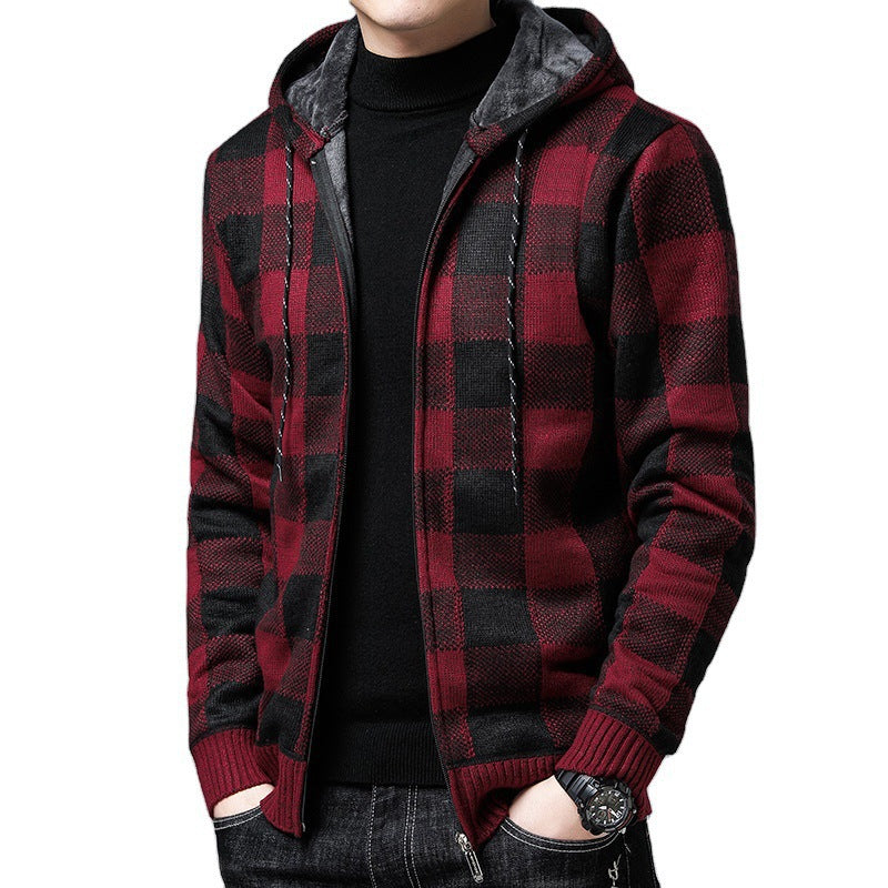 Herren Hooded Strickjacke Aliams