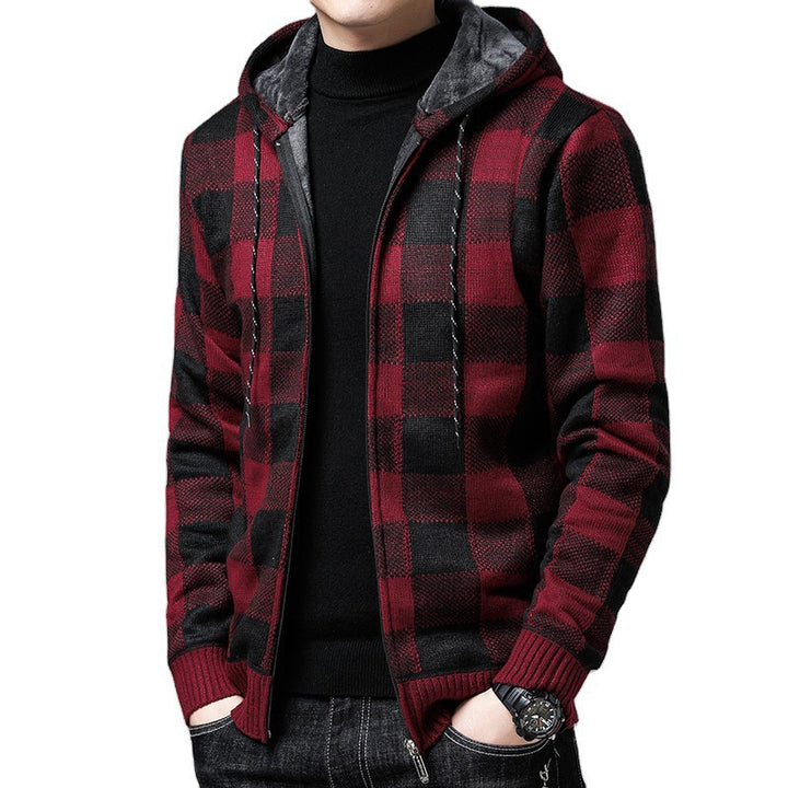 Herren Hooded Strickjacke Aliams