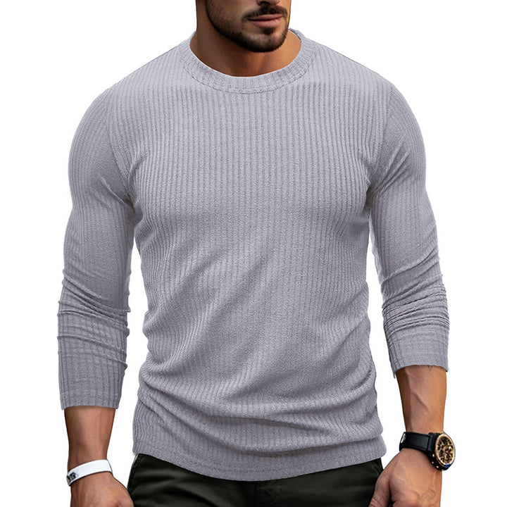 Herren Feinstrickpullover mit modischem Rippdesign und elegantem Schnitt Aliams