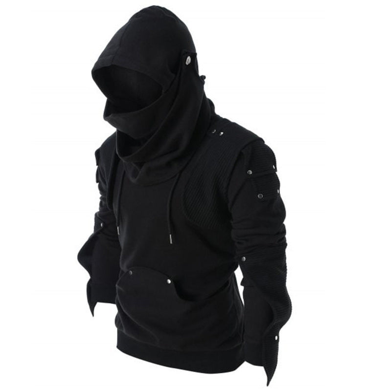 Herren Hoodie mit innovativem Kapuzendesign und strukturierten Ärmeln Aliams