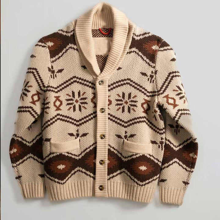 Damen Strickjacke mit aufwendigem Muster Aliams