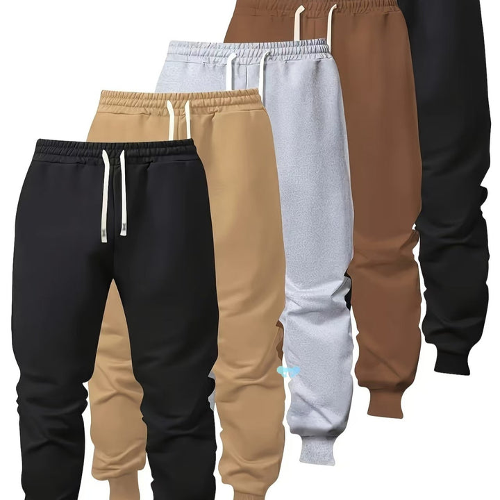 Herren elastische Jogginghose mit seitlichen Taschen Aliams