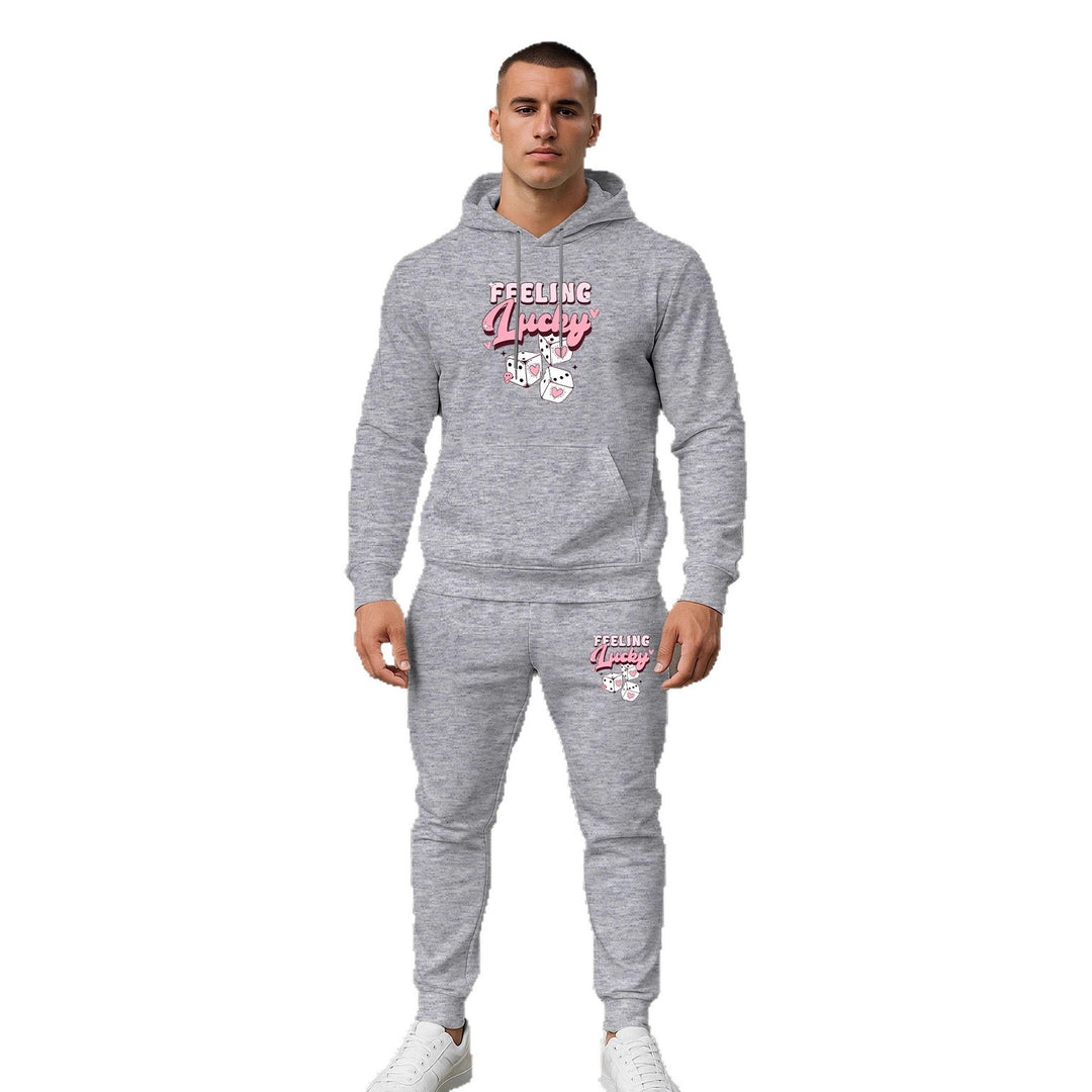 Herren Sportliches Hoodie- und Jogginghosen-Set Aliams