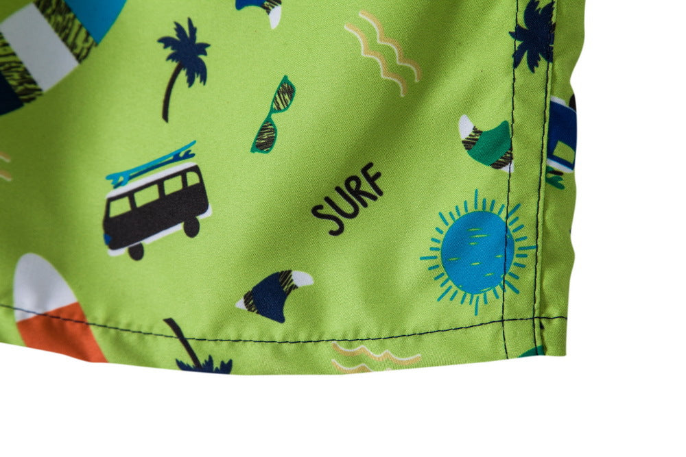 Herren Badeshorts mit modernem Surf-Motiv Aliams