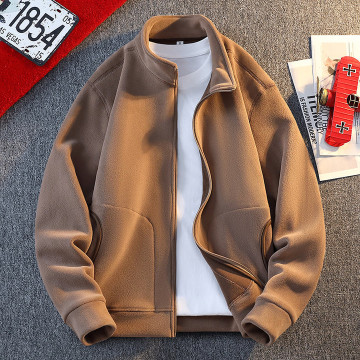 Herren Fleecejacke mit praktischen Taschen und durchgehendem Reißverschluss Aliams