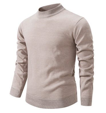 Herren Hochwertiger Strickpullover mit modernem Stehkragen Aliams