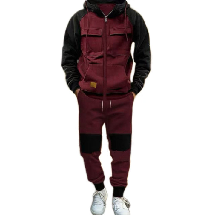 Herren funktionaler Freizeitanzug mit praktischen Taschen Aliams