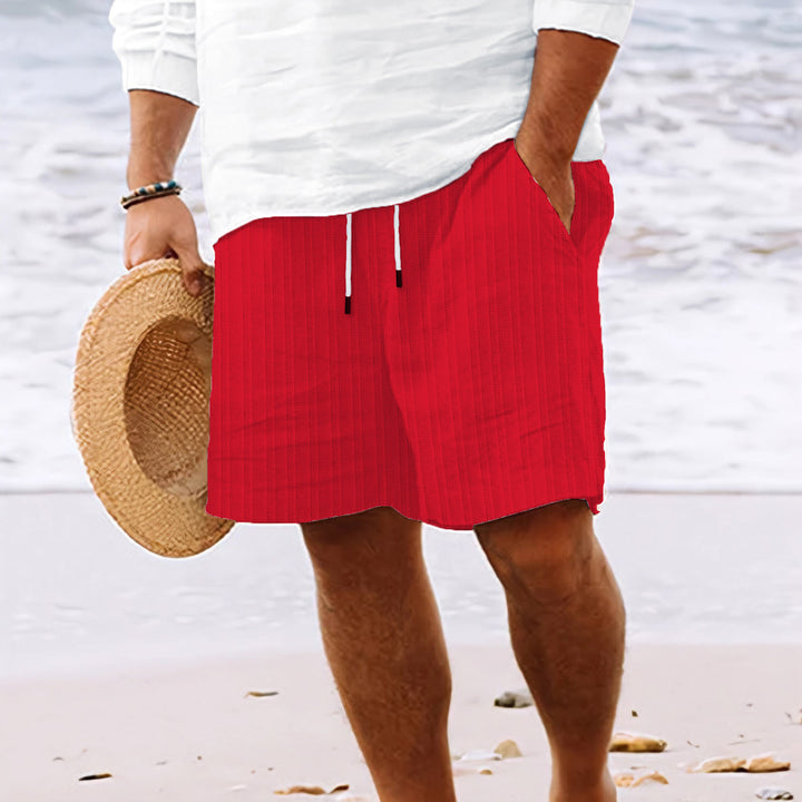 Herren Freizeit Strand Shorts mit dehnbarem Kordelzug Aliams