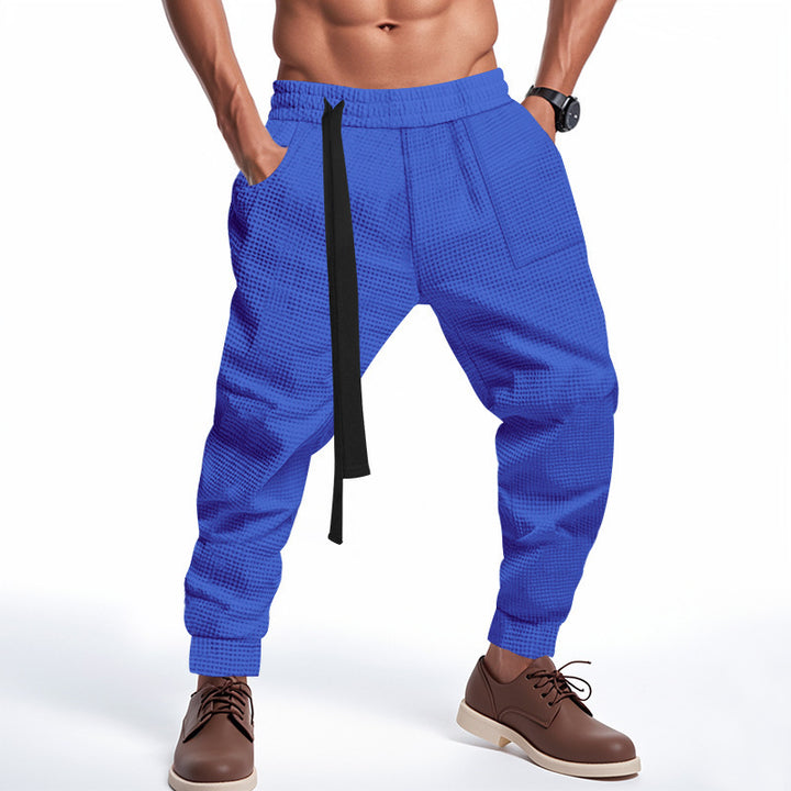 Herren stylische Freizeithose mit elastischem Bund und praktischen Taschen Aliams