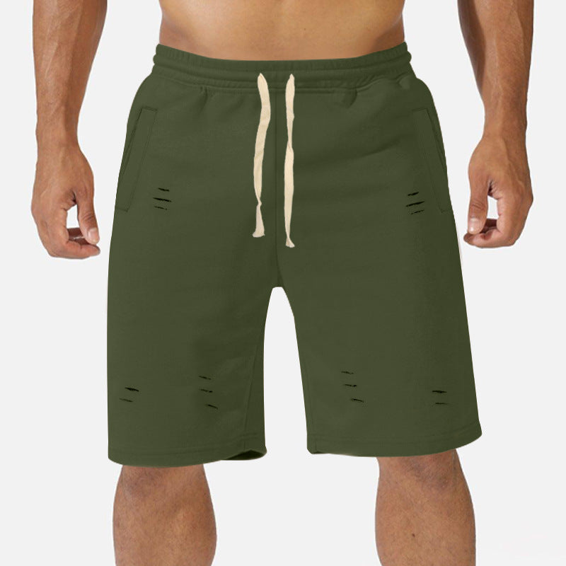 Herren Baumwoll-Shorts mit verstellbarem Bund und modischen Akzenten Aliams