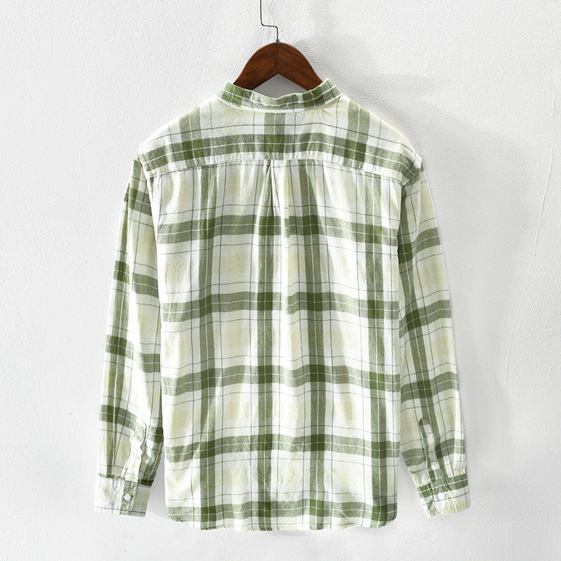 Herren kariertes Freizeithemd aus atmungsaktivem Baumwollmix Aliams