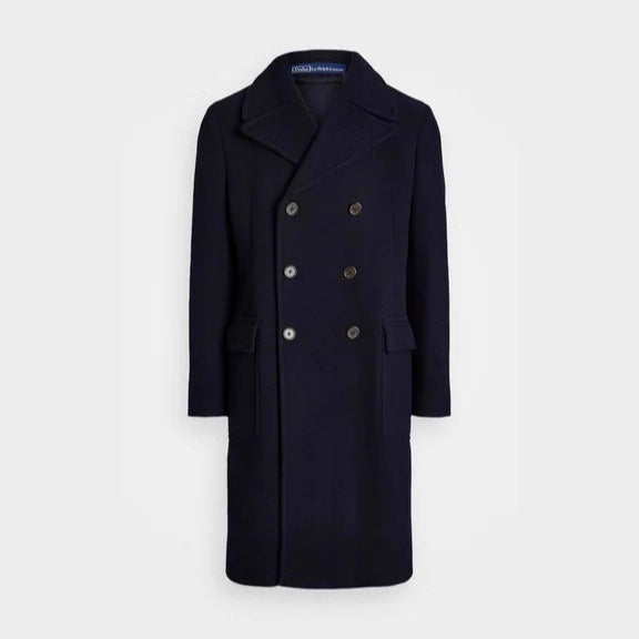 Herren eleganter klassischer Übercoat mit herausnehmbarer Weste Aliams