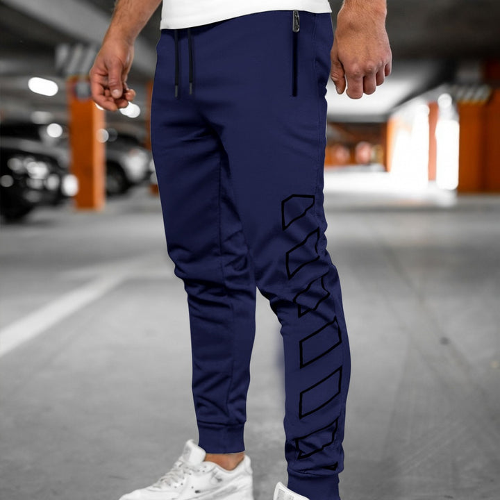 Herren funktionale Sporthose mit seitlichen Reißverschlusstaschen und modernem Design Aliams