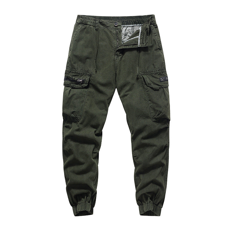 Herren Cargo-Hose mit elastischem Bund und mehreren praktischen Taschen Aliams