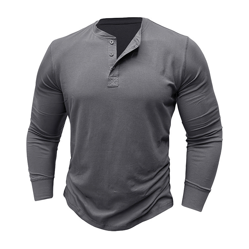 Herren Henley-Shirt mit Knopfleiste Aliams