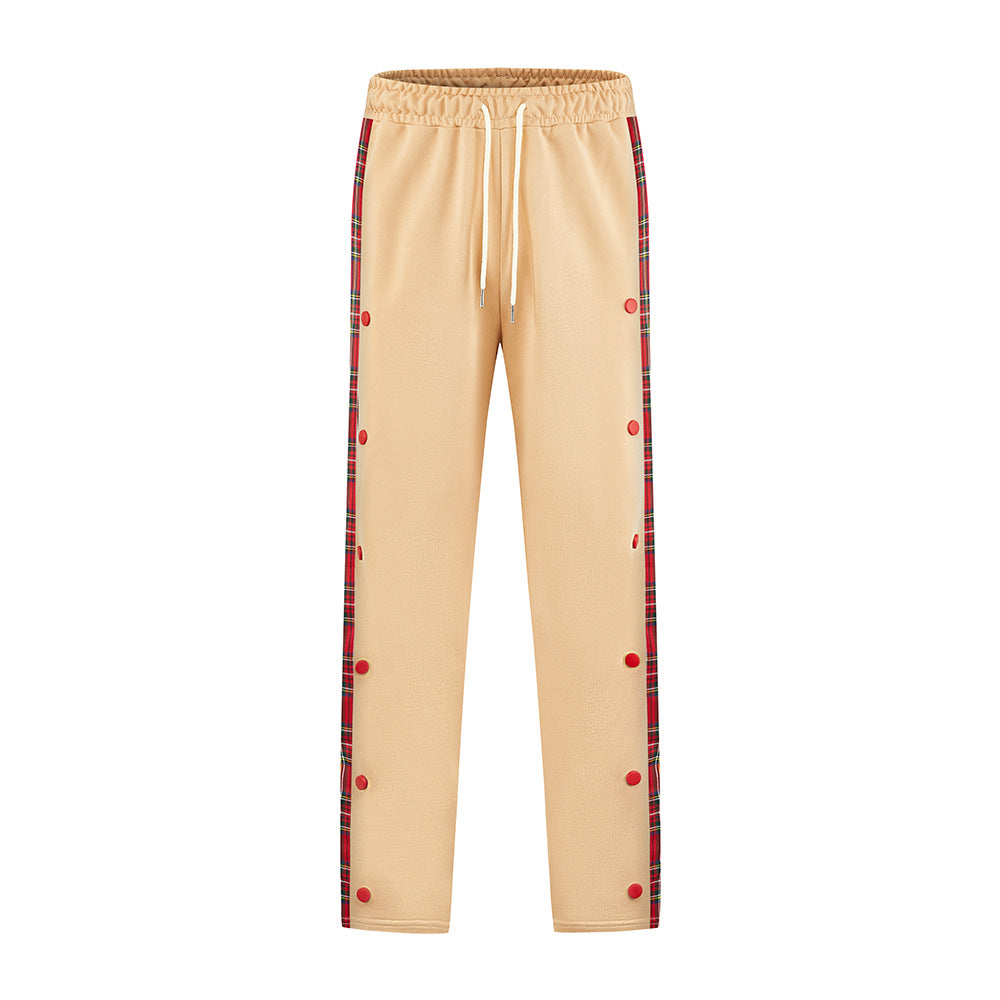 Herren Sportliche Jogginghose mit Druckknopf-Design und elastischem Bund Aliams