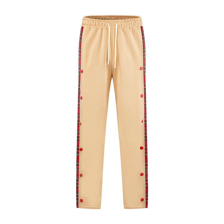 Herren Sportliche Jogginghose mit Druckknopf-Design und elastischem Bund Aliams