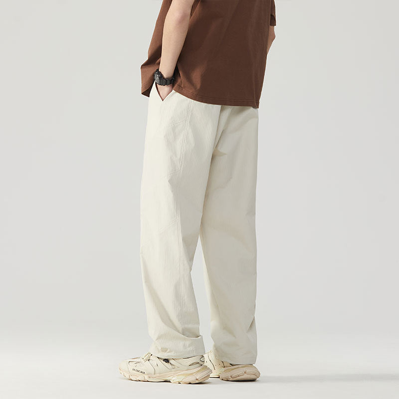 Herren Atmungsaktive Sporthose mit verstellbarem Bund und seitlichen Reißverschlusstaschen Aliams