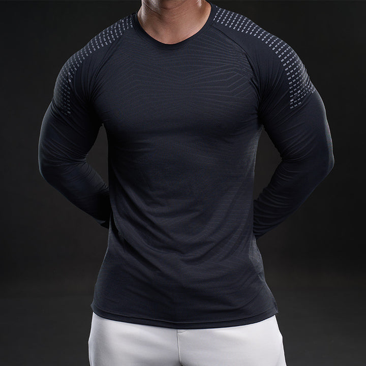 Herren funktionales Langarmshirt mit innovativer Mesh-Struktur Aliams