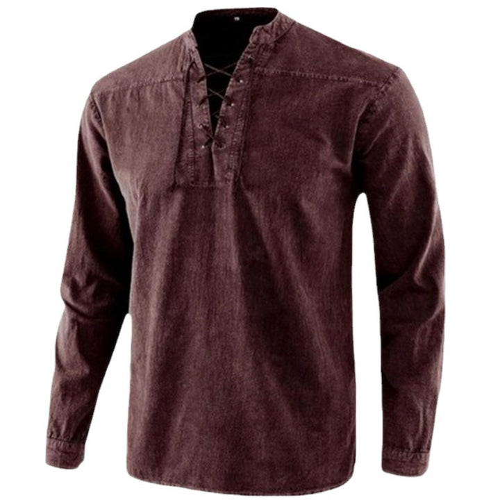 Herren Freizeithemd mit Spitzenverschluss Aliams