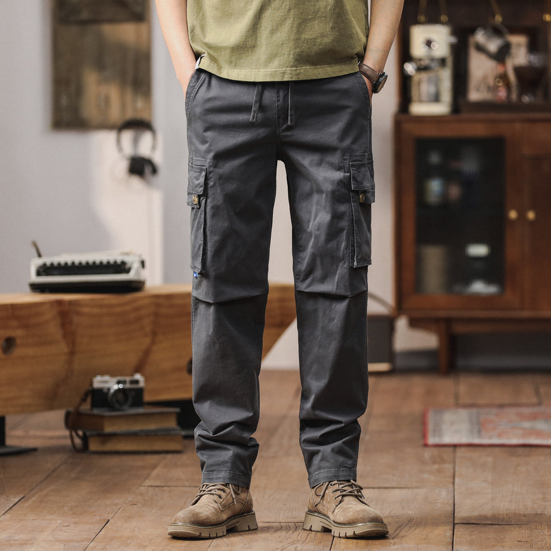 Herren Cargo-Hose mit multifunktionalen Taschen und elastischem Bund Aliams 1758210621