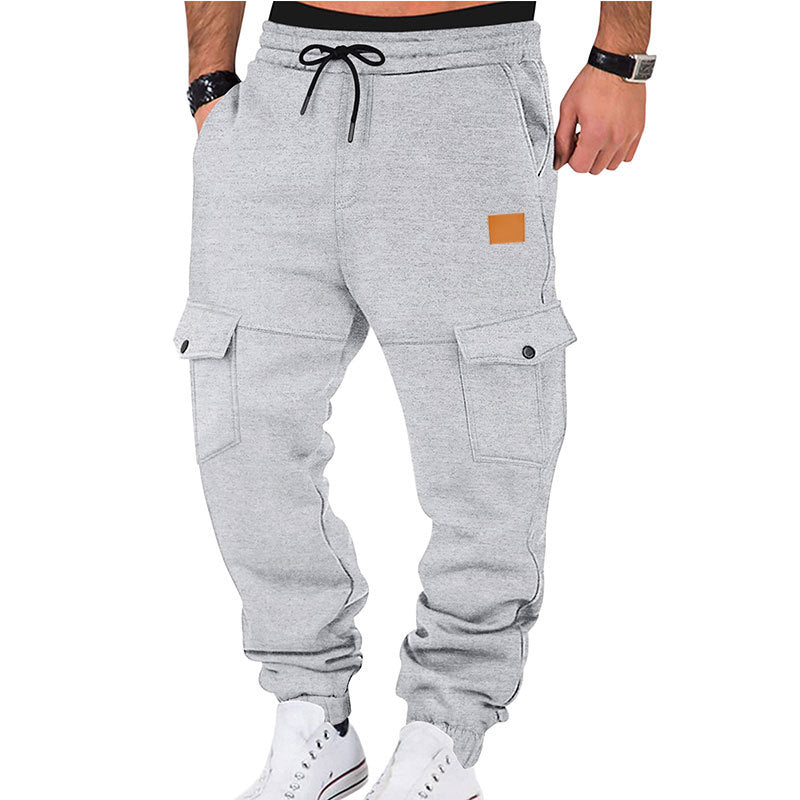 Herren Cargo-Jogginghose mit elastischem Bund und praktischen Taschen Aliams