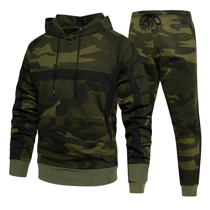 Herren camouflage Hoodie und Jogginghose Set Aliams