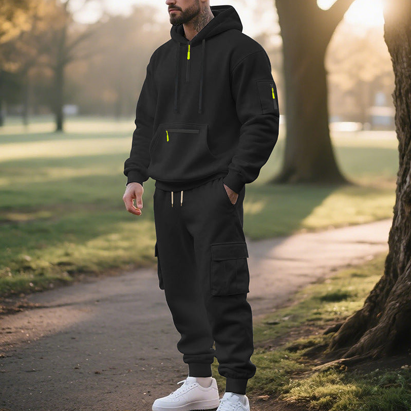 Herren Sportliches Hoodie- und Jogginganzug-Set Aliams