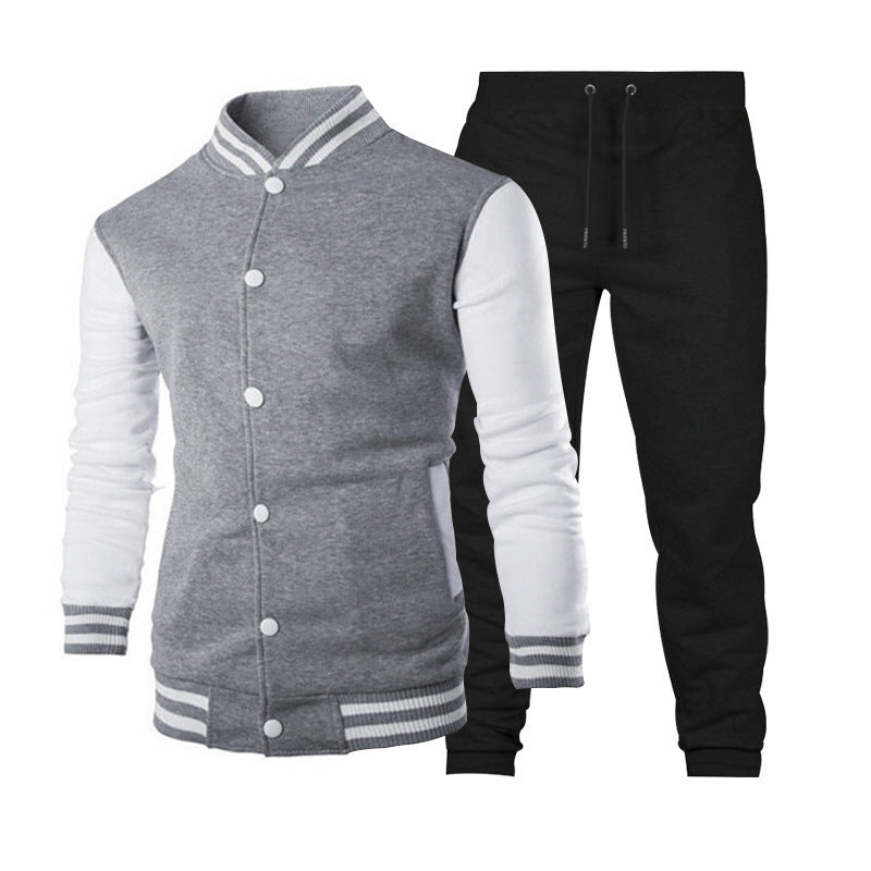 Herren sportliche Collegejacke mit praktischen Taschen und atmungsaktiver Baumwolle Aliams